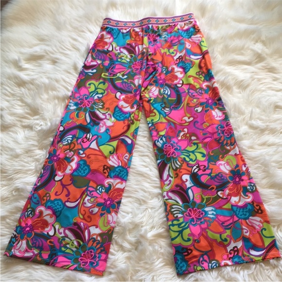 NWOT Trina Turk “Fuji Flowers” Wide Leg Pants Size Small - Picture 5 of 7